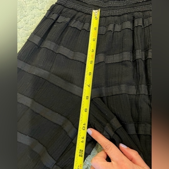 Yfb YOUNG FABULOUS & BROKE Black strapless wide leg cropped jumpsuit size MED - Picture 10 of 12